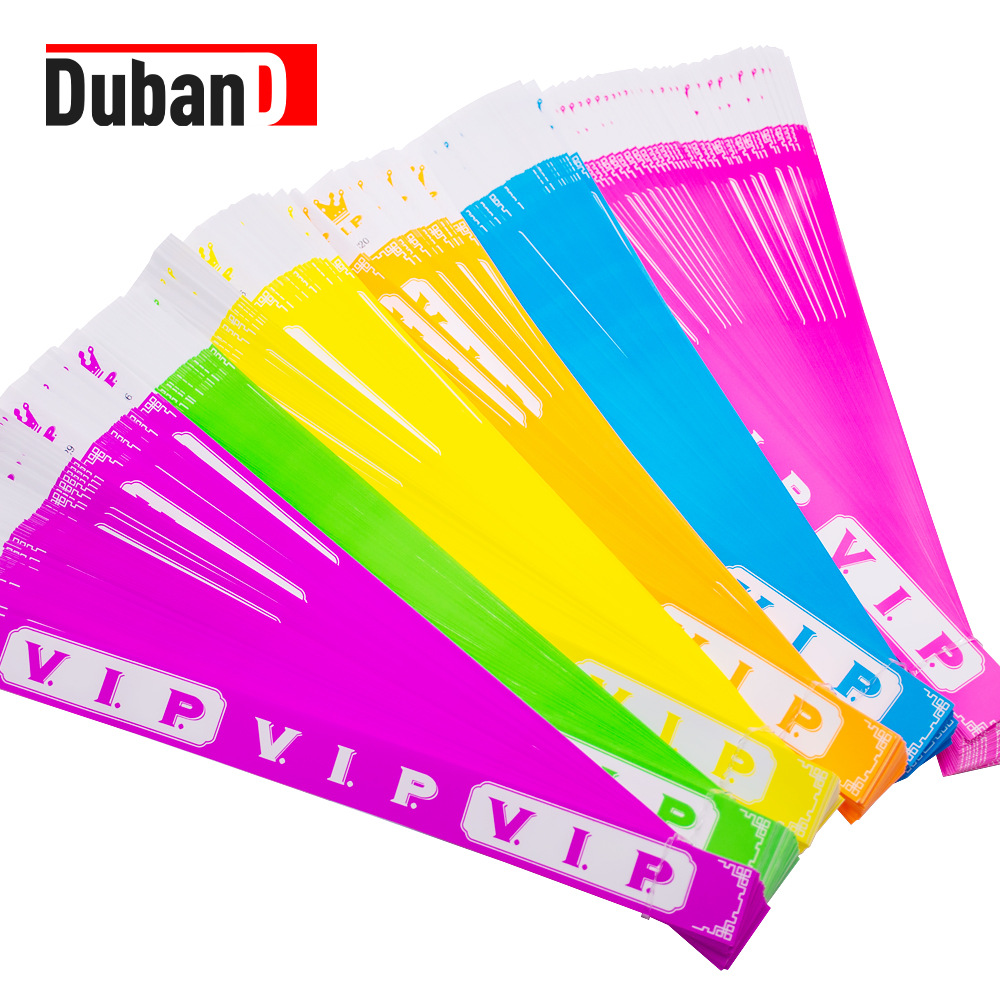 Foreign trade new design fluorescent color VIP waterproof disposable bracelet wristband children's tickets Amazon hot sale