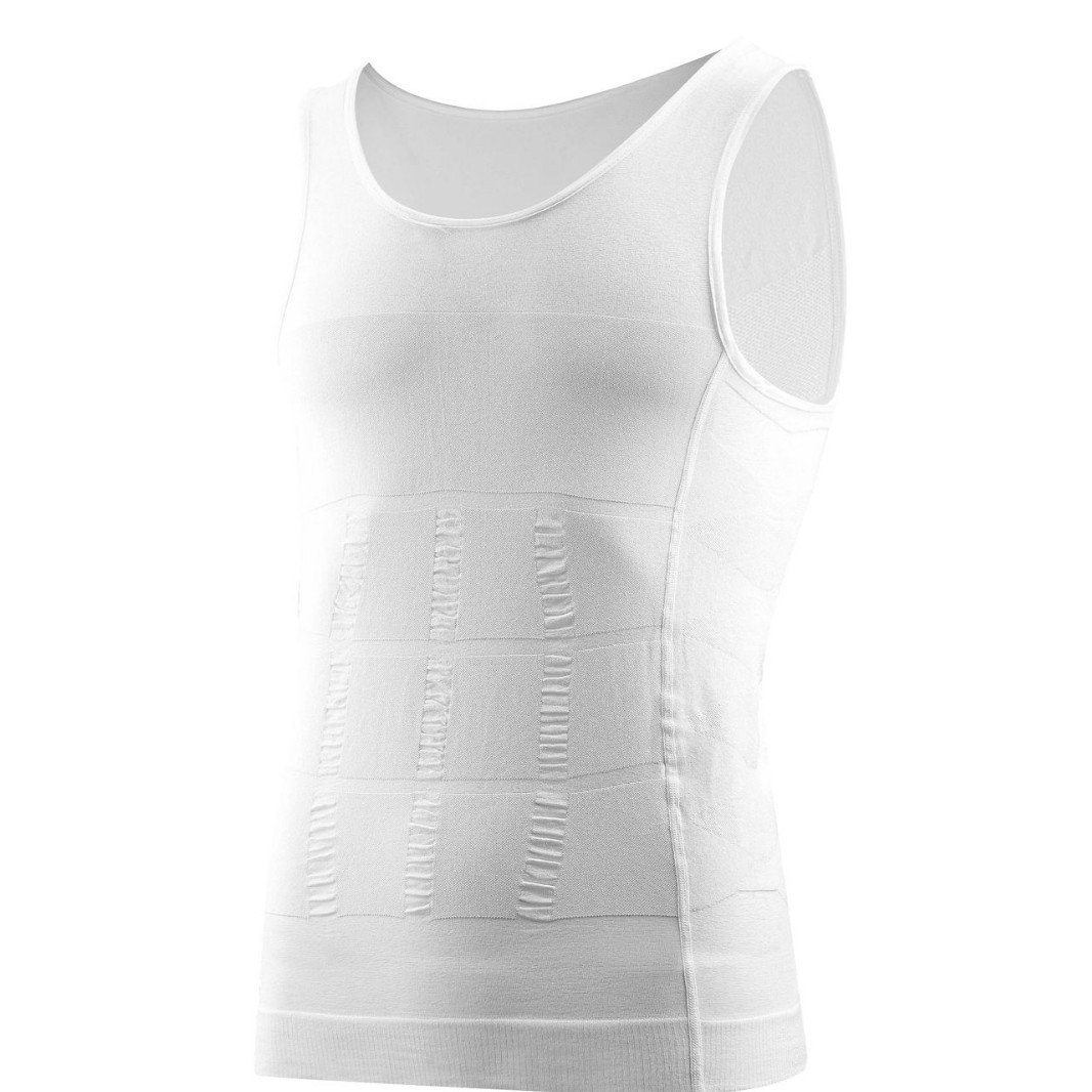 20 140D Seamless Men's Shapewear Vest Wholesale Body Shaping Waist Slimming Chest Shaping Fat Hiding Base Layer Tank Top Cross-Border