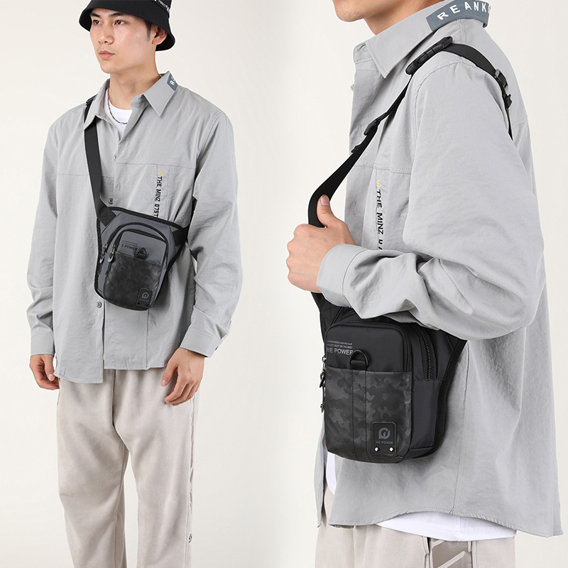 WEPOWER new men's outdoor leg bag leisure trend chest bag messenger bag multi-functional riding fishing waist bag