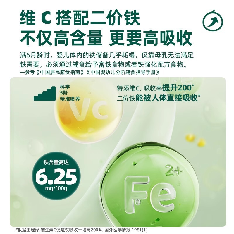 Ying's Baby Rice Cereal High Iron Baby Nutritional Supplement Rice Cereal Trial Taste 123 Level British Rice Cereal Flagship