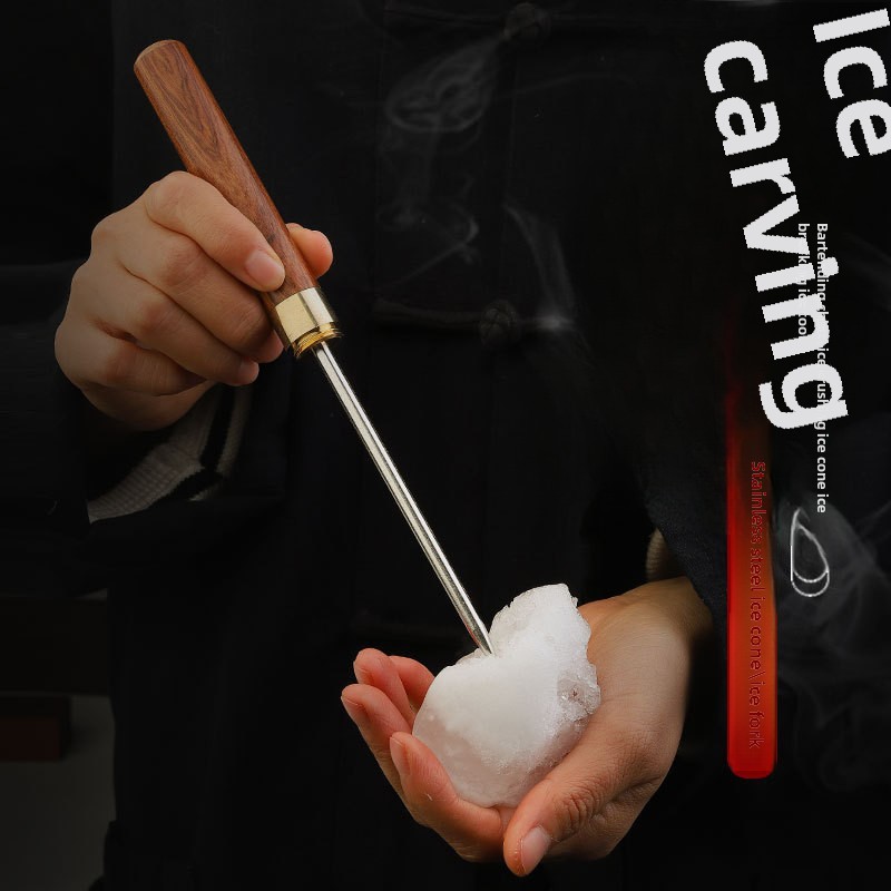 Japanese Export Bartending Chisel Ice Cone Ice Carving Ice Drill Ice Breaking Tool Ice Fork Round Ice Ball Cutter Ice Separator Ice Separator