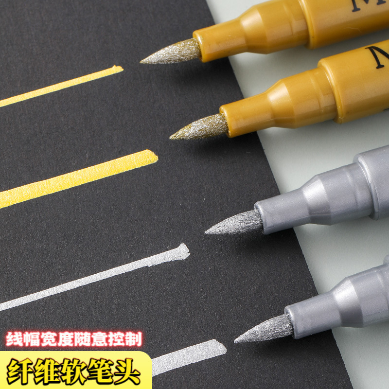 Gold and Silver Paint Photo Paper Photo Album DIY Black Card Paper Special Wax Seal High-Gloss Marker Gel Pen