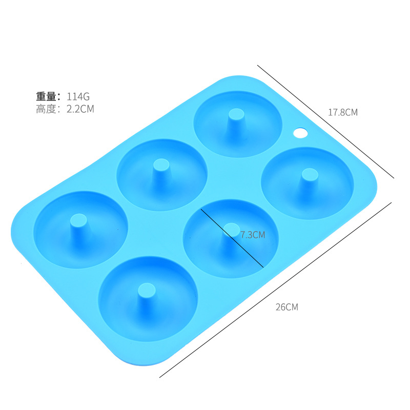 6 Donut Mold Silicone Baking Mold Silicone Mold Baking Tools