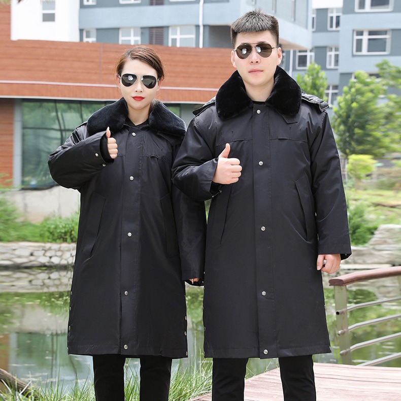 Reflective Waterproof Security Coat Detachable Thickened Long Multifunctional Cold-proof Clothing Cold Storage Labor Protection Cotton-padded Clothes Overalls for Men