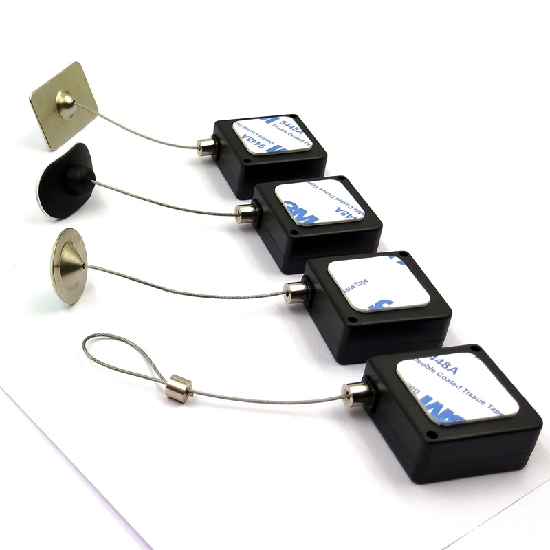 Anti-theft cable box wire rope anti-Lost take-up box supermarket display anti-theft device telescopic automatic take-up rope