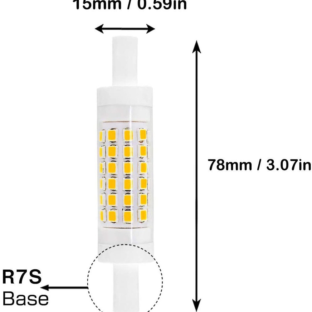 Ceramic Led R7S 15X78Mm European Patent 0-100% Dimmable Floodlight Amazon Light Source R7S
