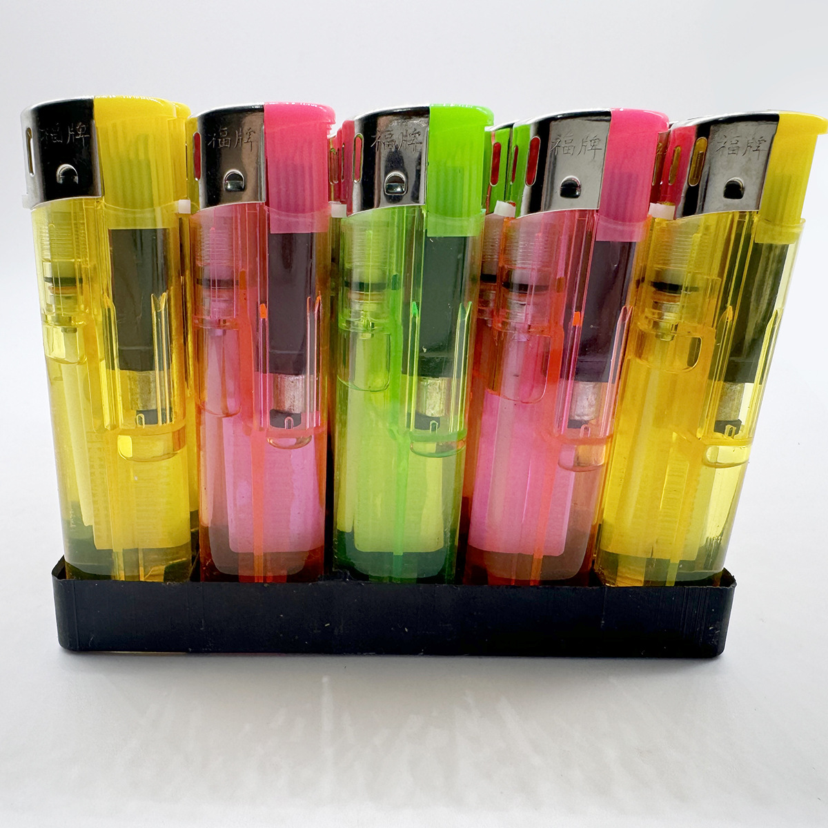 Disposable Lighter Manufacturers Wholesale Hengtu Small Round Machine Lighter Barcode Lighter Printing Advertising Lighter