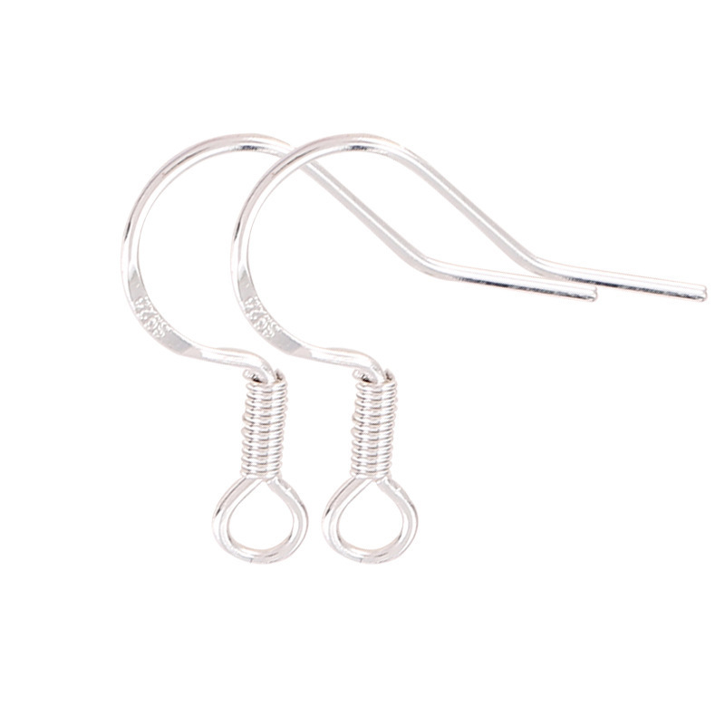 Sterling silver ear hook s925 silver jewelry jewelry ear hook silver hook earring jewelry accessories factory direct wholesale