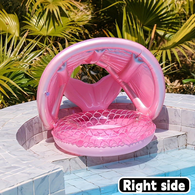 2026 New Cross-Border Dropshipping 1 Pink Mermaid Tail Inflatable Swimming Ring