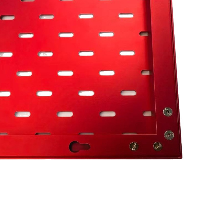 Customized Long Oval Hole Wall-Mounted Pegboard Storage Rack, Oval Hole Perforated Board, Wall Storage Board, Hardware Tool Hanging Board