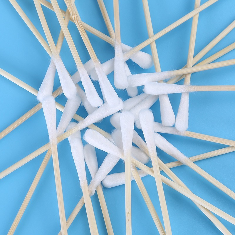 Medical Sterile Cotton Swabs 10cm*20 Wound Disinfection Cotton Swabs Disposable Disinfection Cleaning Care Makeup