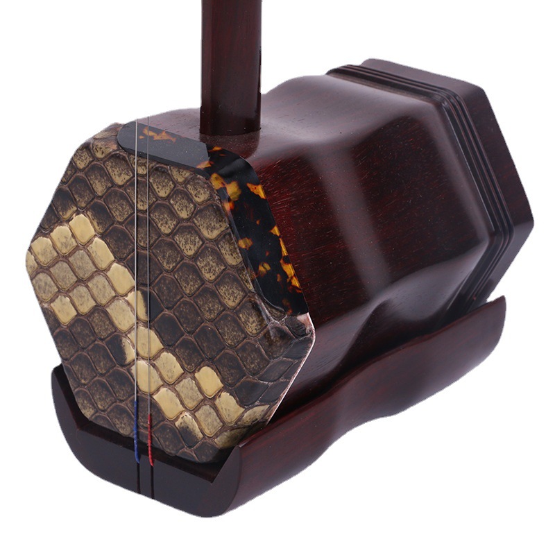 Small-Leaf Rosewood, Ebony, Rosewood, Redwood Erhu, Ethnic Musical Instrument, Plain Rod Dragon Head Hexagonal Erhu Wholesale and Distribution