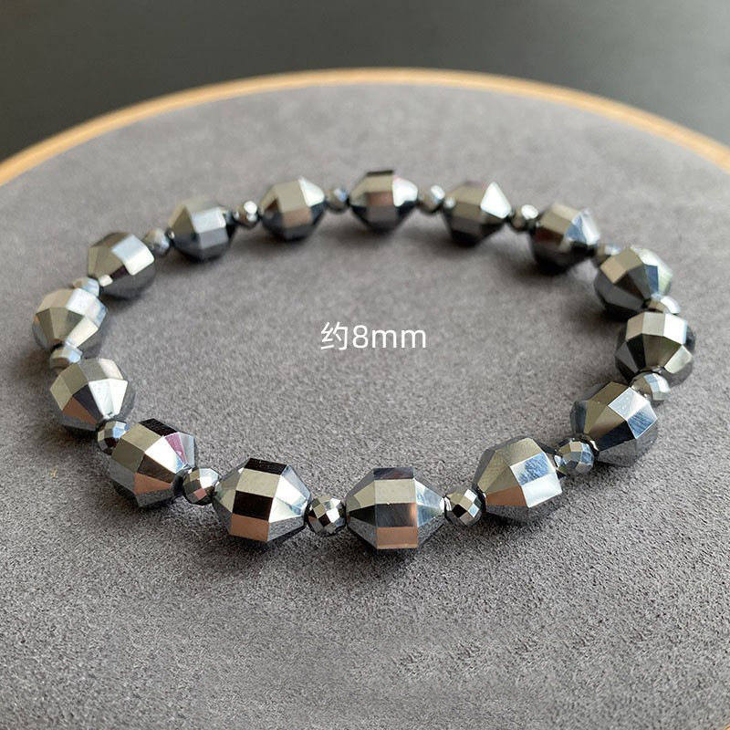 Jingyao terahertz bracelet too silica lantern beads bracelet polycrystalline silicon ore titanium hertz lovers 8mm jewelry