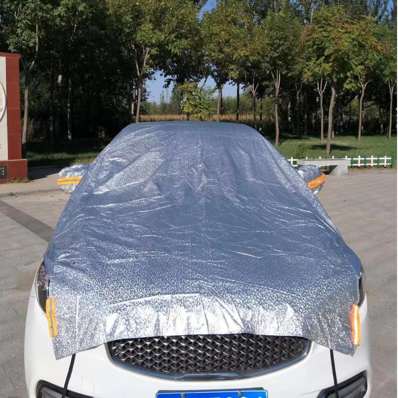 Cotton Thickened Lengthened Car Clothes Most Half Cover Full Car Glass Front Hood Four Seasons Universal Heat Insulation Rain and Dust Protection