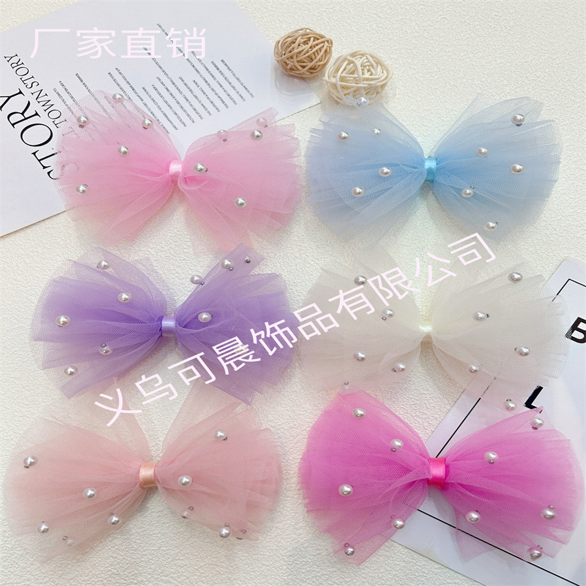 Сетчатая кружевная повязка на голову, полупроизводственные детские аксессуары для волос, оптовая продажа