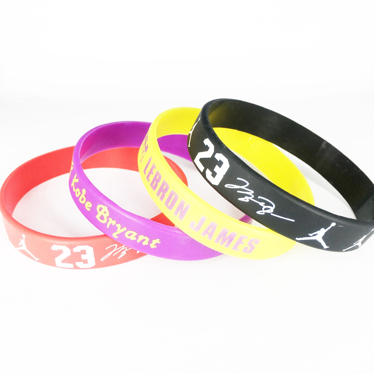 Factory direct silicone bracelet color optional logo can be set a large number of wholesale printing lettering rubber bracelet wristband