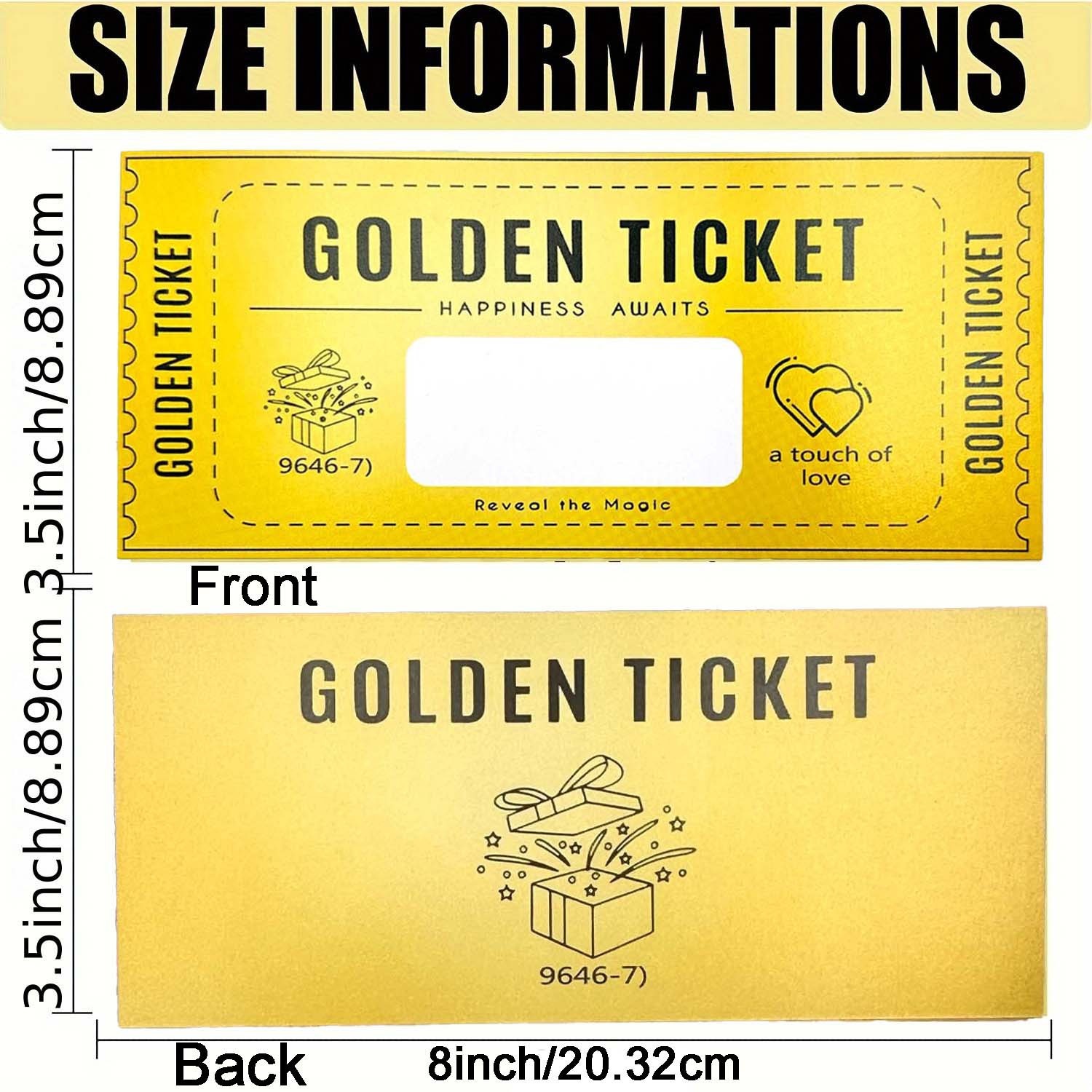 Amazon's Hottest Gold Ticket Scratch-Off Custom Fun Coupon Greeting Card DIY Creative Gift Card