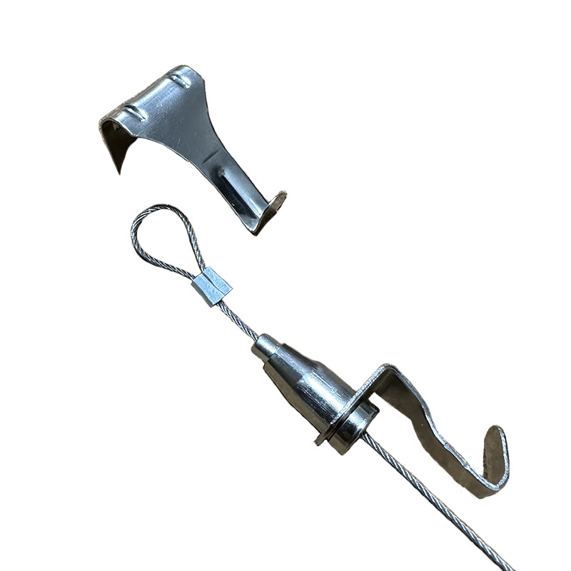 Multi-Purpose Steel Wire Rope Picture Hanging Hook, Art Gallery Hook Track, Mirror Hanging Wire, Adjustable Hanging Code Picture Hanging Device