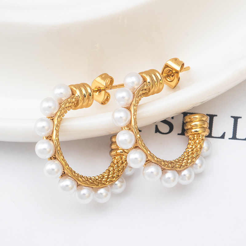 Processing earrings, accessories, jewelry rings and other European and American retro personality design fashion creative stainless steel titanium steel jewelry