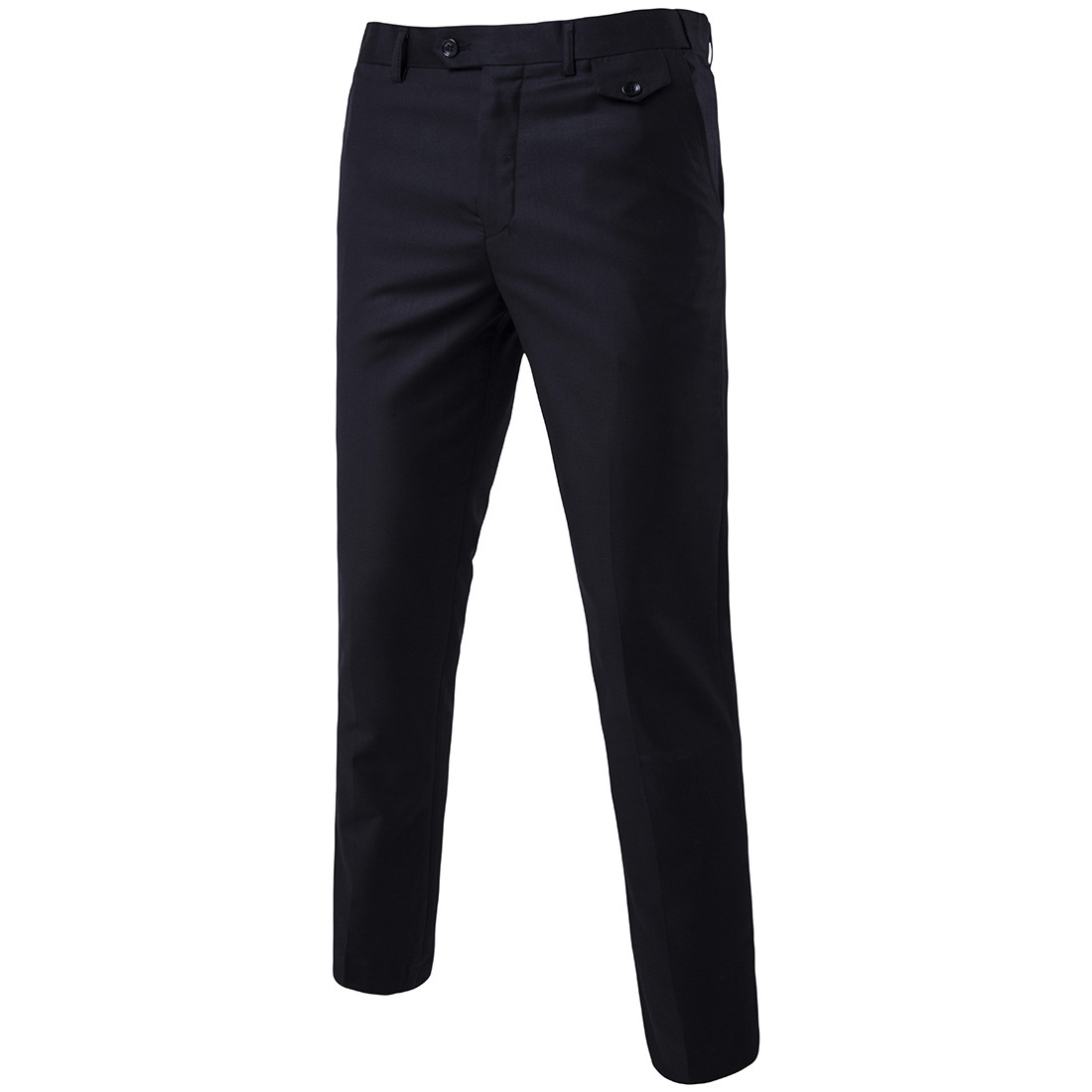 Cross-Border Export Men's Slim-Fit Black Dress Pants for Work Business Casual Formal Pants Men