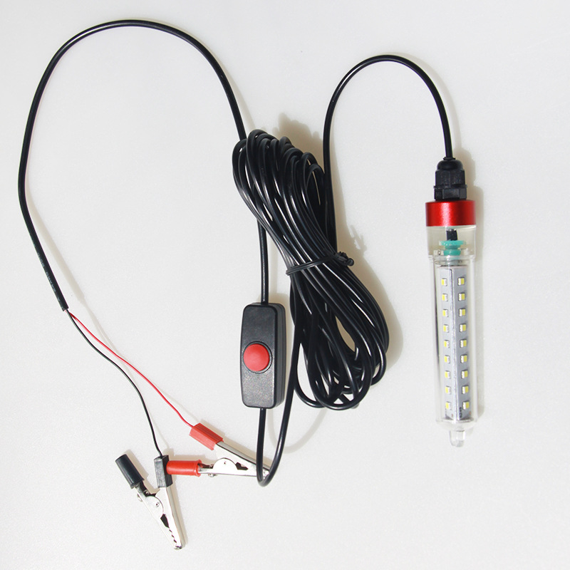 Cross-border 12V5V fishing lamp led underwater fishing lamp fishing male fish lamp ice fishing sea fishing yellow light white light blue light green light