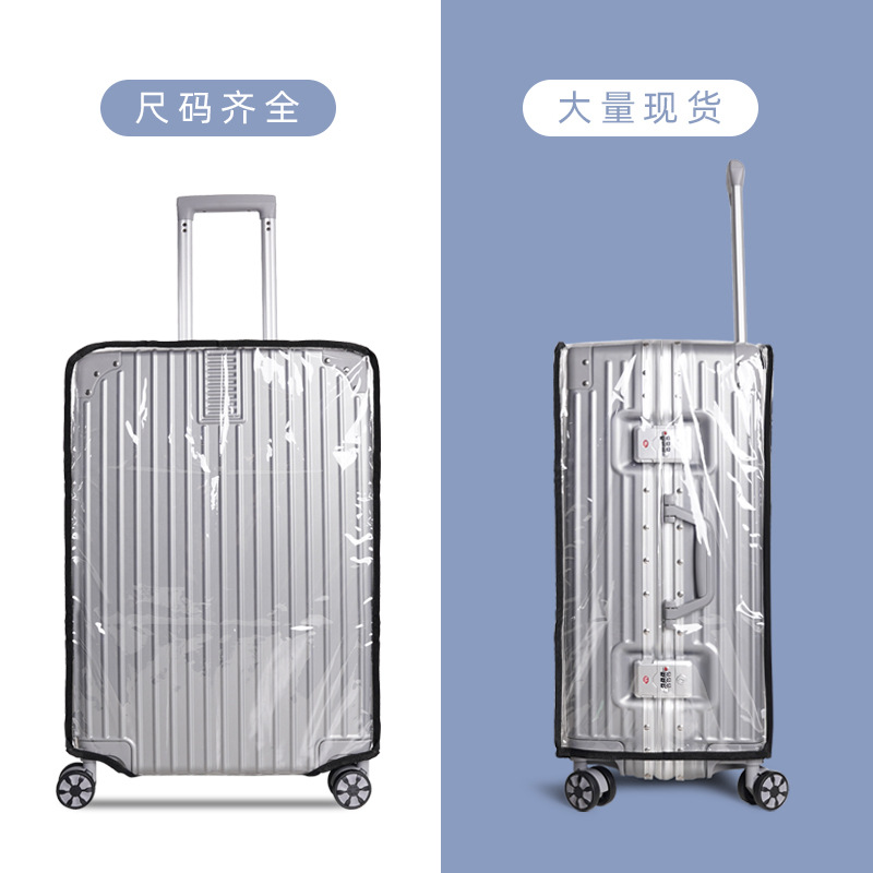 Cross-border Hot Selling PVC Transparent Case Consignment Waterproof Wear-resistant Explosion-proof Artifact Pull Rod Luggage Dustproof Protective Cover
