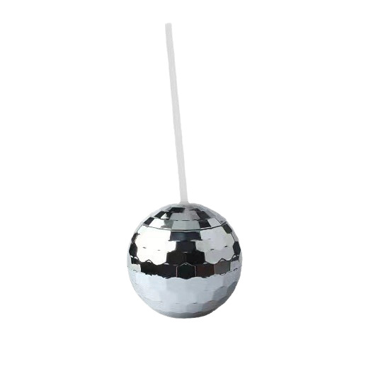 Amazon's Best-Selling Party Ball Cup Glitter Ball Cup Discobaii Creative Simple Spherical Ball Straw Cup