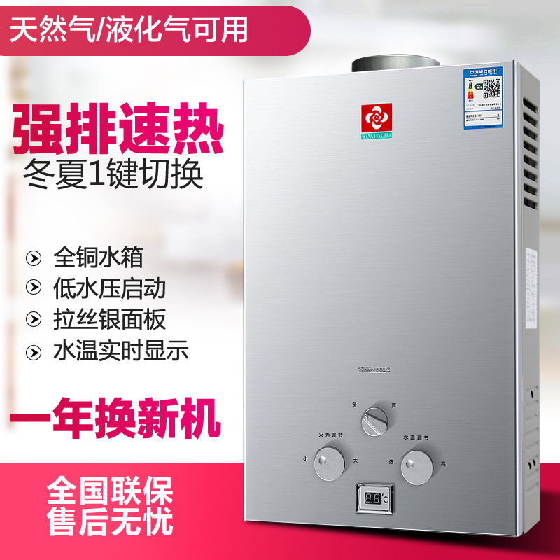 Free Shipping Gas Water Heater Electric Household Gas Bath Constant Temperature Natural Gas Forced Exhaust Liquefied Gas Balanced Type Can Be Installed