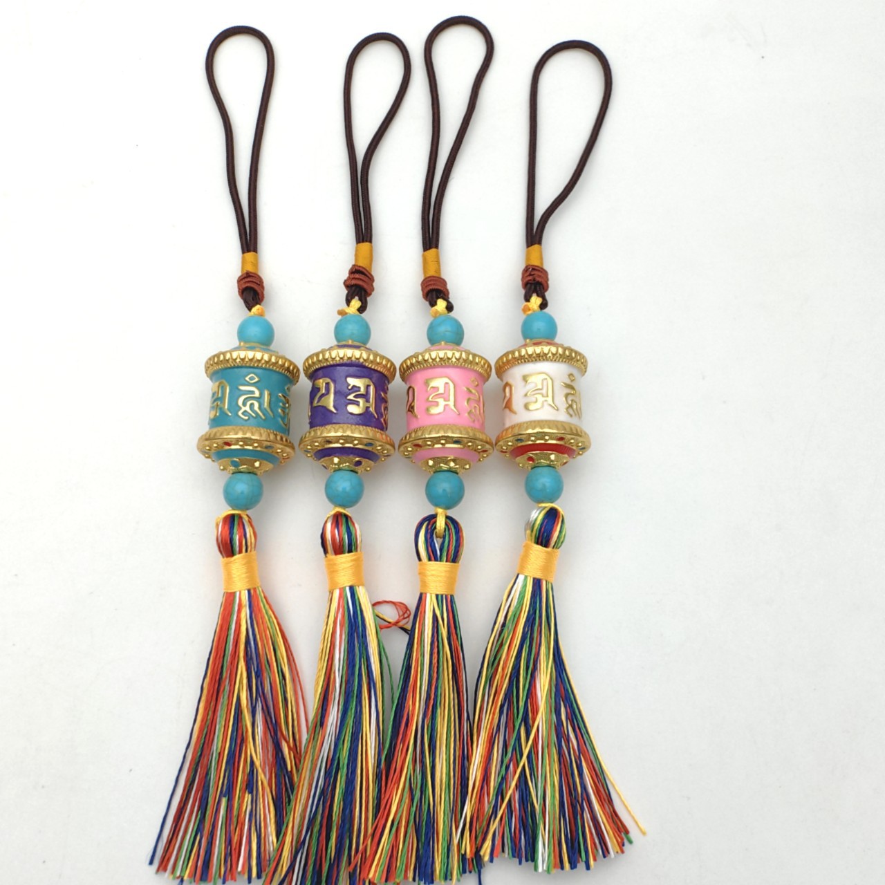 Xizang Jewelry Prayer Wheel Six-Word Mantra Prayer Wheel Bag Pendant Creative Decoration