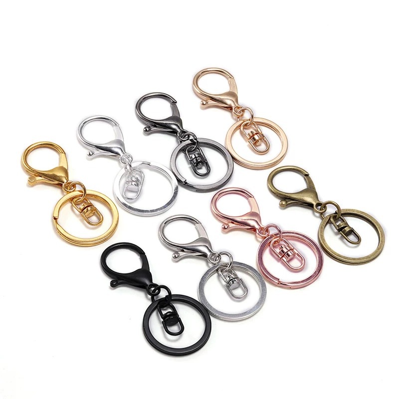 Lobster Clasp Three-piece Set Metal Keychain Three-piece Set Keychain Zinc Alloy Lobster Clasp Spot Wholesale