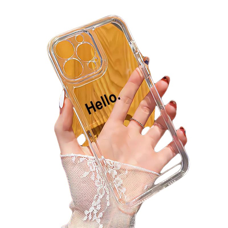 Transparent Shell Space Shell Apple 17 Phone Case iPhone 11 Full Coverage 14/13/12 Pro Anti-Drop 16 Suitable for Samsung
