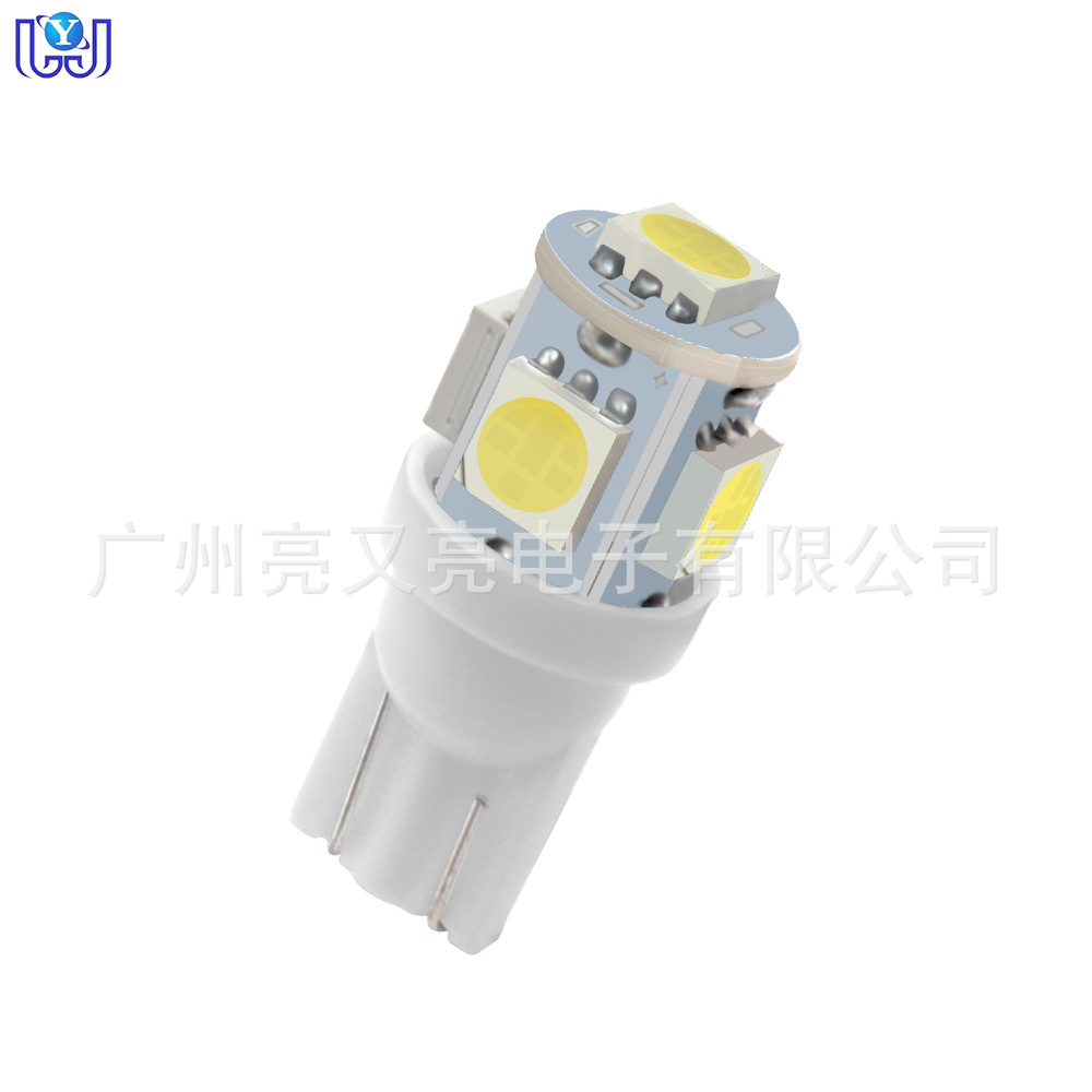 24V 6v 12v W5W T10 5050 5SMD width light car reading lamp license plate light led bulb