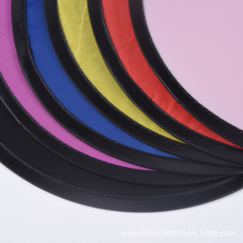 Travel Out Portable Cool Hand Rocking Fan Portable Shrinkable Folding Cloth Cover Fan DIY Group Fan Folding Fan Customization