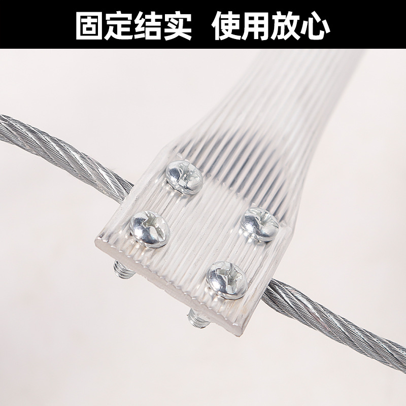 Aluminum Alloy Wire Rope Ladder Fireproof Wear-resistant Fire Escape Safety Ladder Aerial Work Outdoor Rescue Climbing Ladder