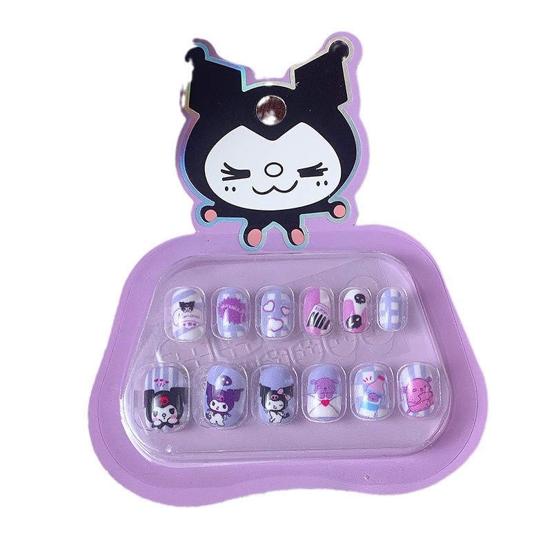 Children's Nail Art Patch Girls Nail Art Cute Wear Armor Reusable Removable Nail Art Patch Wholesale