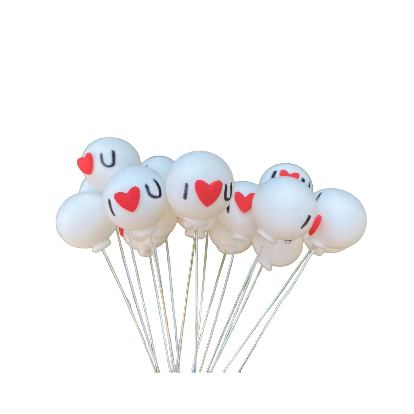 Birthday Cake Decoration Small Balloon Cake Clay Single Colorful Balloon Ornaments Confession Balloon Party Dessert Pack