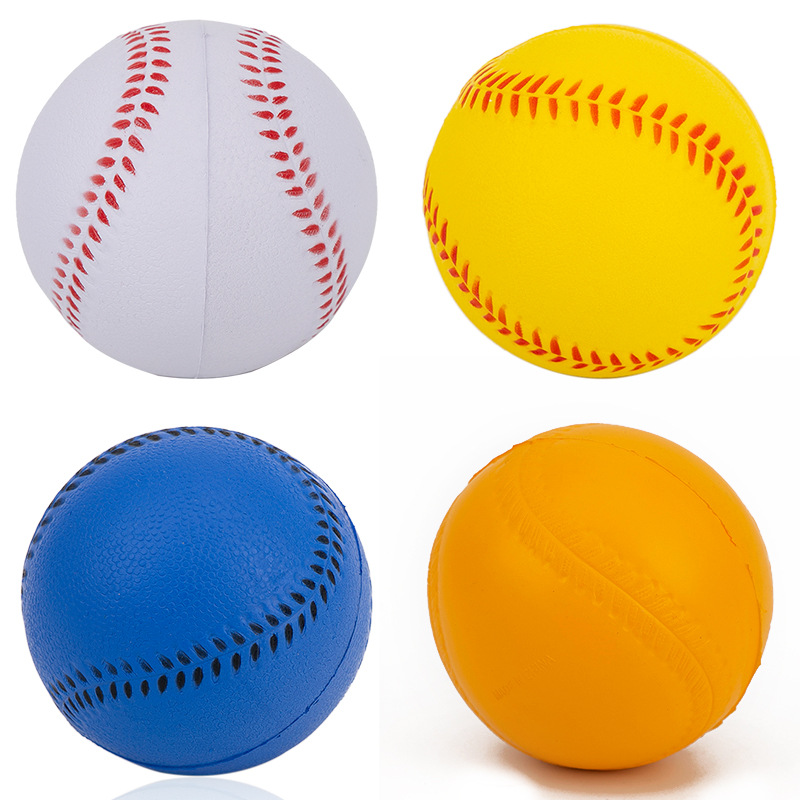 PU baseball foam elastic ball PU Press Softball students soft toy baseball
