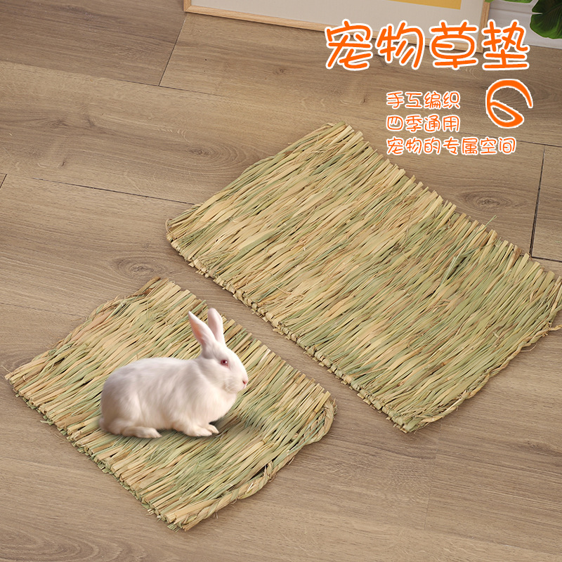 Соломенный коврик для домашних животных, для хомяков, кроликов и морских свинок, соломенное гнездо, ручная работа, оптовая продажа
