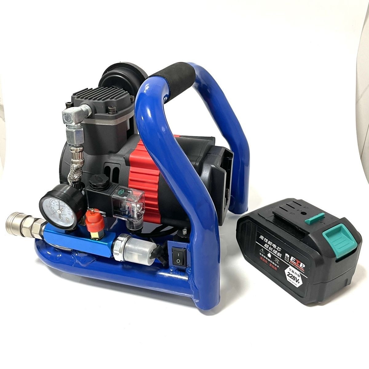 Makita Plug-In Cross-Border Wireless Multi-Functional Household Portable Rechargeable Lithium Air Compressor Electric Air Compressor