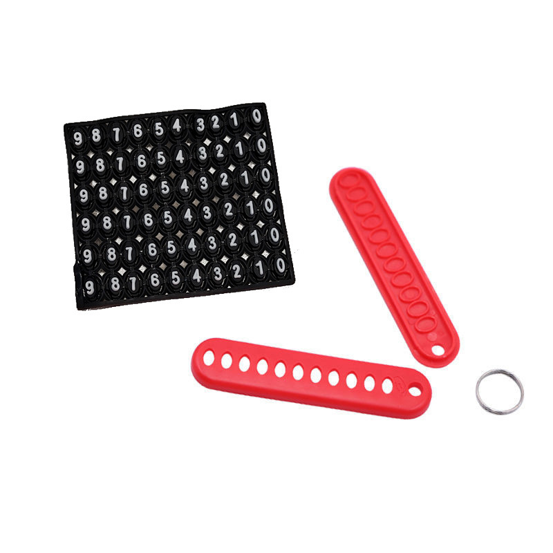 Car key chain pendant anti-lost mobile phone number number number tag anti-lost number anti-lost number sign