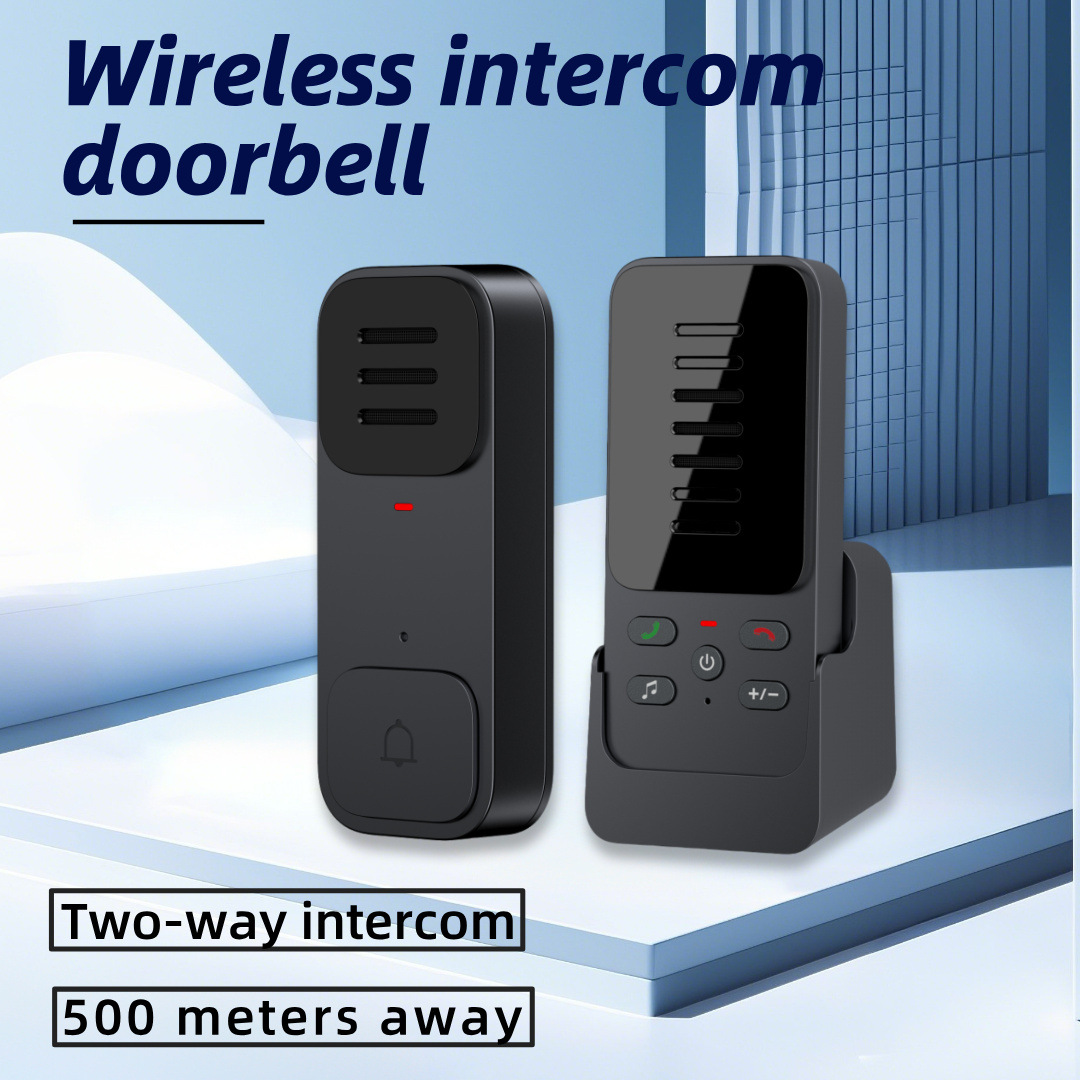 Cross-Border Hot-Selling Long-Distance Wireless Two-Way Intercom Doorbell Villa Courtyard Two-Way Call One-Button Pager for the Elderly