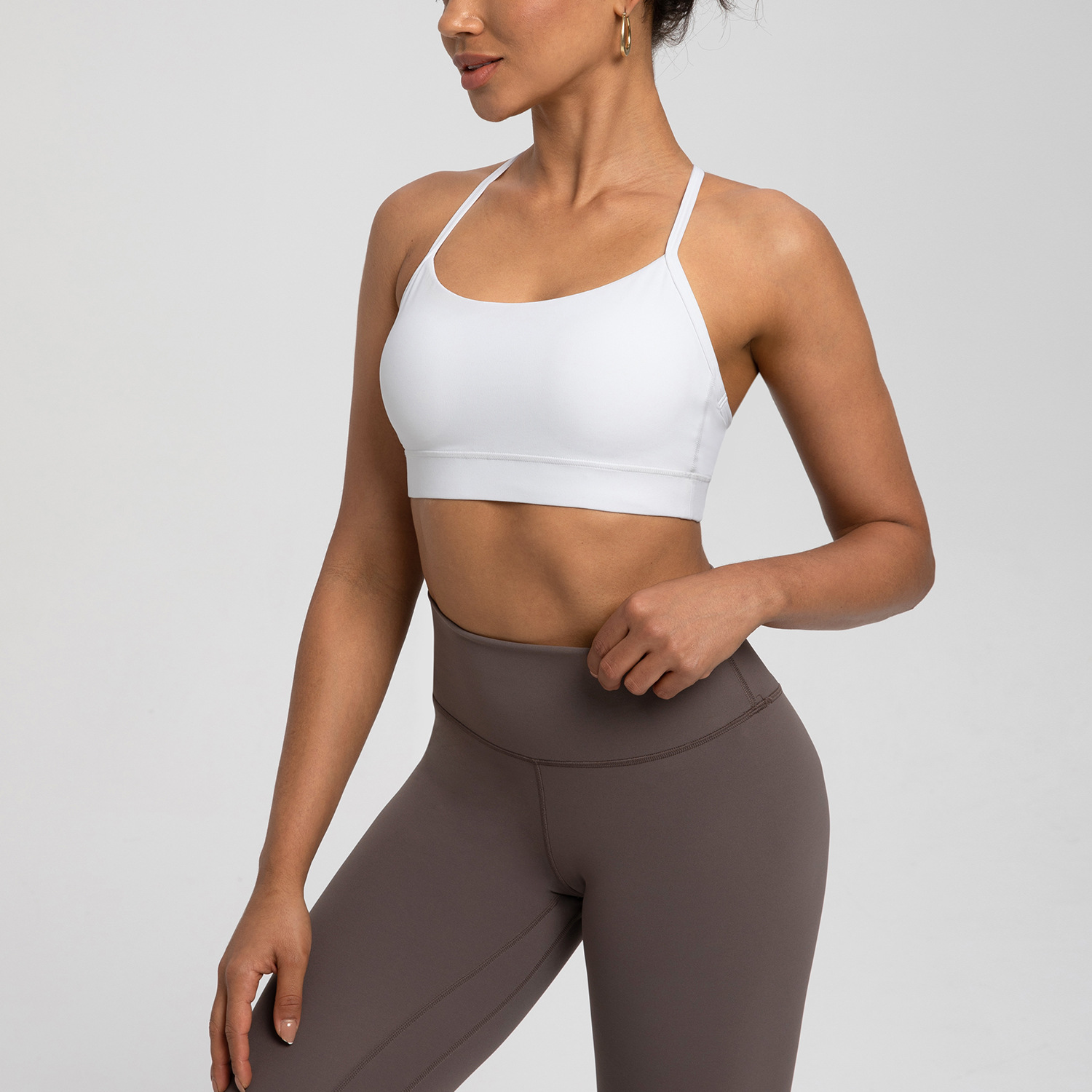 Athena Lulu Sports Bra for Women Nlllt with Chest Pads, Y-Shaped Beautiful Back, Naked Feeling, Quick-Drying, Moisture-Wicking Yoga Tank Top