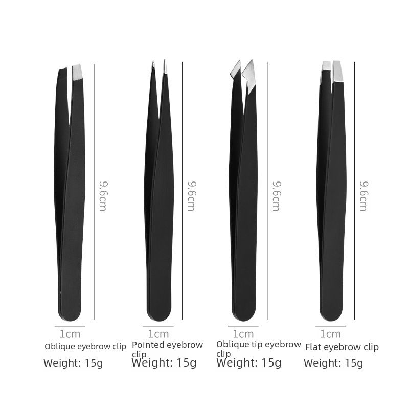 Tweezers eyebrow clip 96 clip stainless steel eyebrow clip pull beard eyebrow clip pull eyebrow tweezers factory wholesale