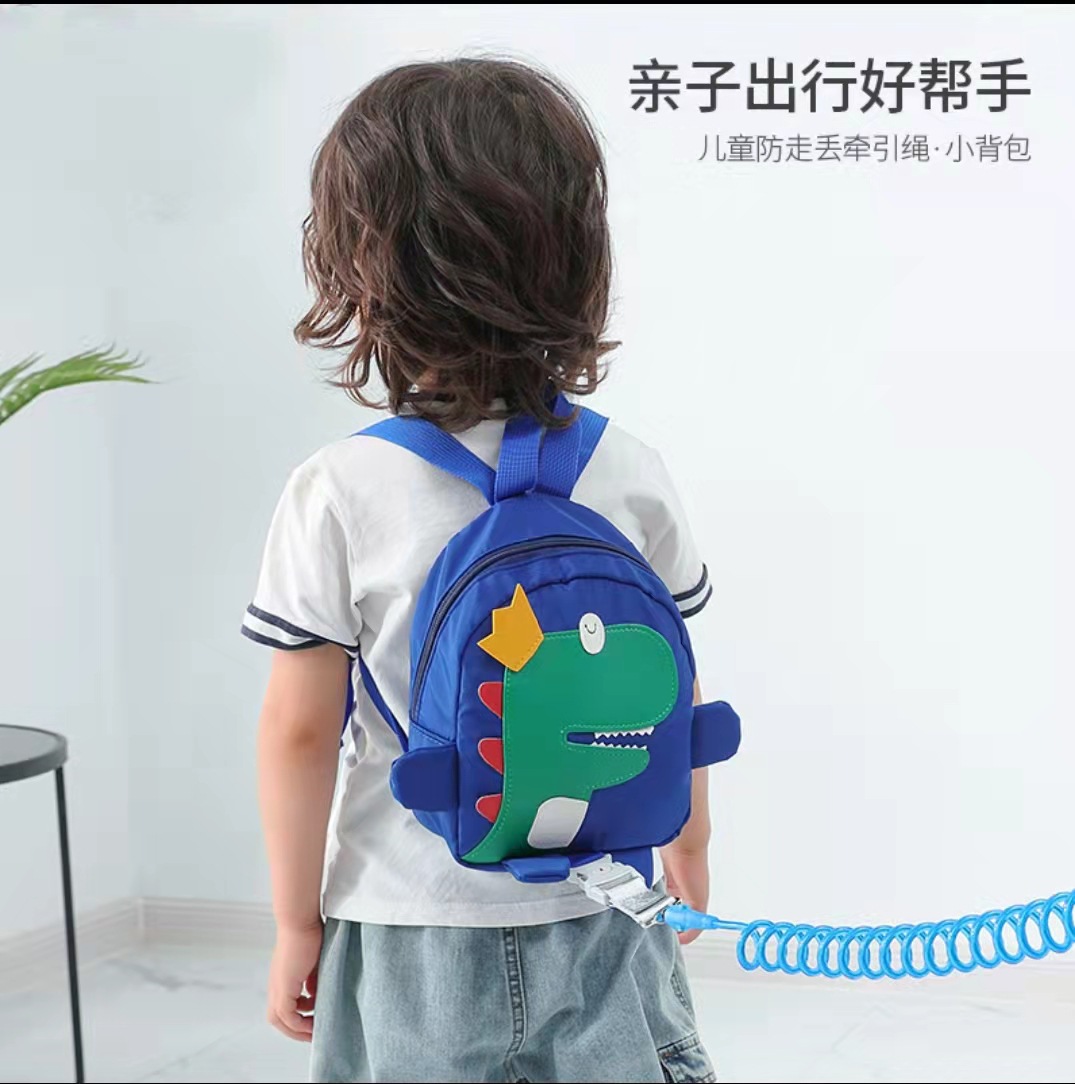 Рюкзак против потери для динозавра, детский противоударный трос безопасности, рюкзак для детей с тросом против потери