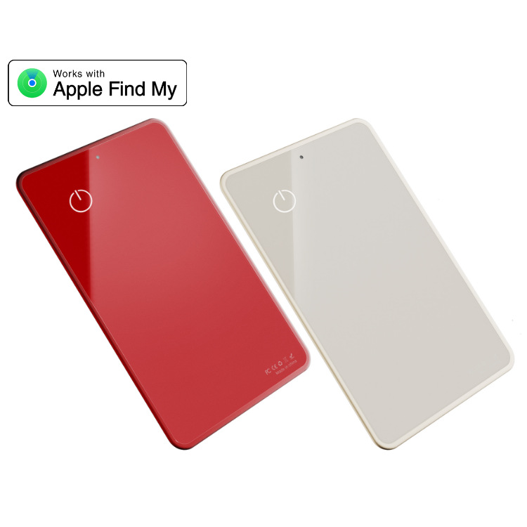 Tempered Glass Wallet Card Findmy Locator Is Suitable for Apple Glass Card Anti-Lost Device Can Be Embedded