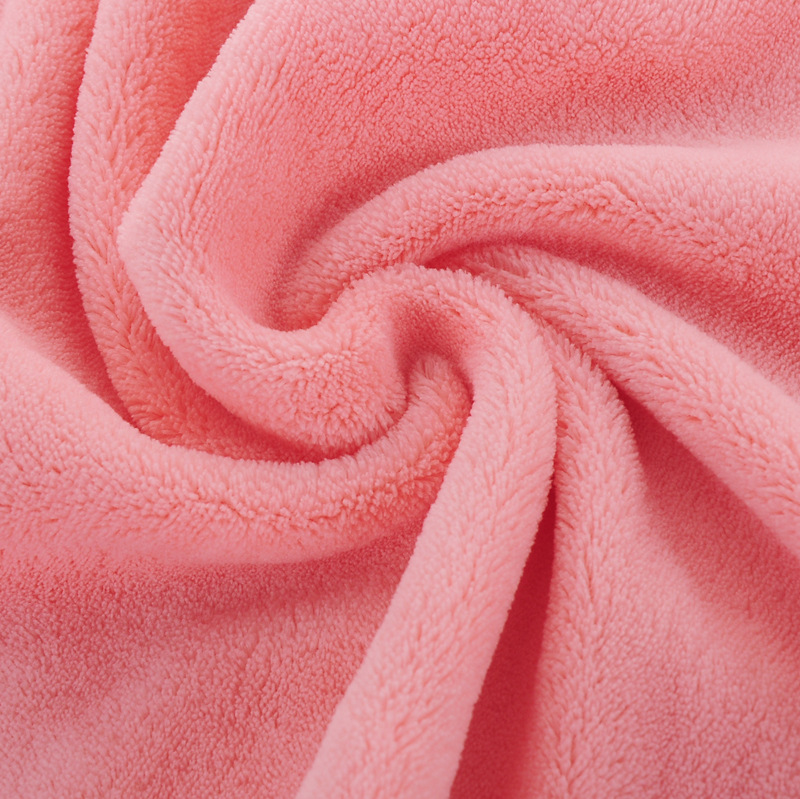 Factory Solid Color Coral Fleece Towel Warp Knitted Cutting Edge Not Deformed Thickened Soft Absorbent Gift suit Bath Towel