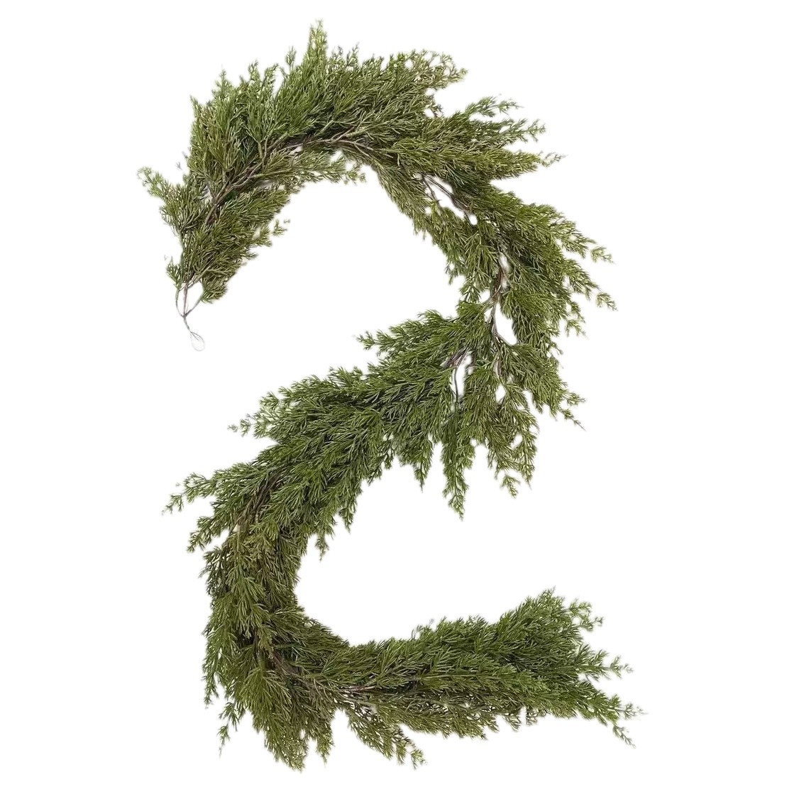 Hot-Selling Artificial Simulated Cypress Leaf Rattan Christmas Fireplace Home Decoration Christmas Wall Hanging Rattan Decoration