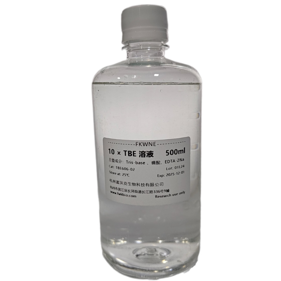 Tris-Boric Acid Electrophoresis Buffer 10×Tbe 1×Dna Agarose Gel Electrophoresis 500ml Fwkne
