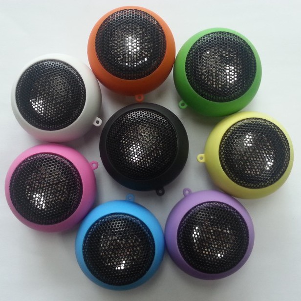 Cross-Border E-Commerce Amazon Mini Retractable Iron Mesh Dc3.5 Audio Interface USB Charging Burger Speaker