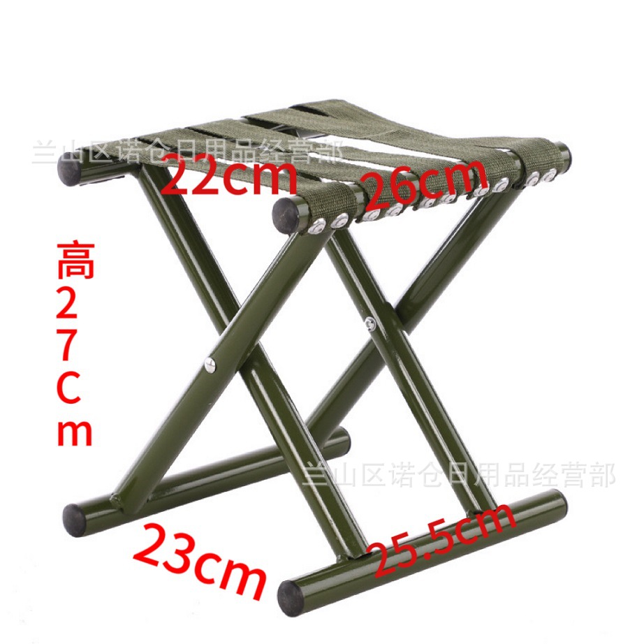 Maza outdoor portable stool household metal tube folding chair gift outdoor fishing stool wholesale folding stool